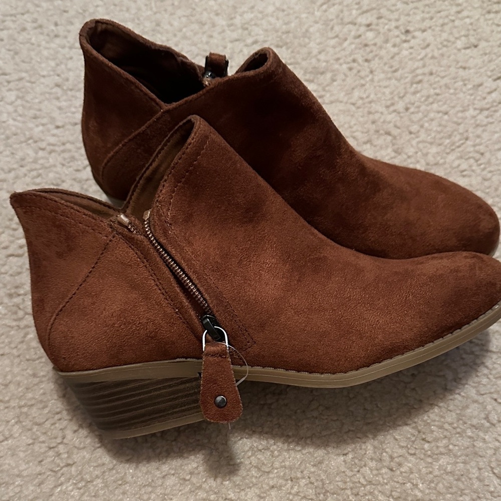 SO Brown Ankle Booties